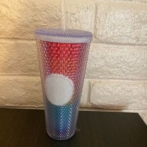 Starbucks studded rainbow tumbler